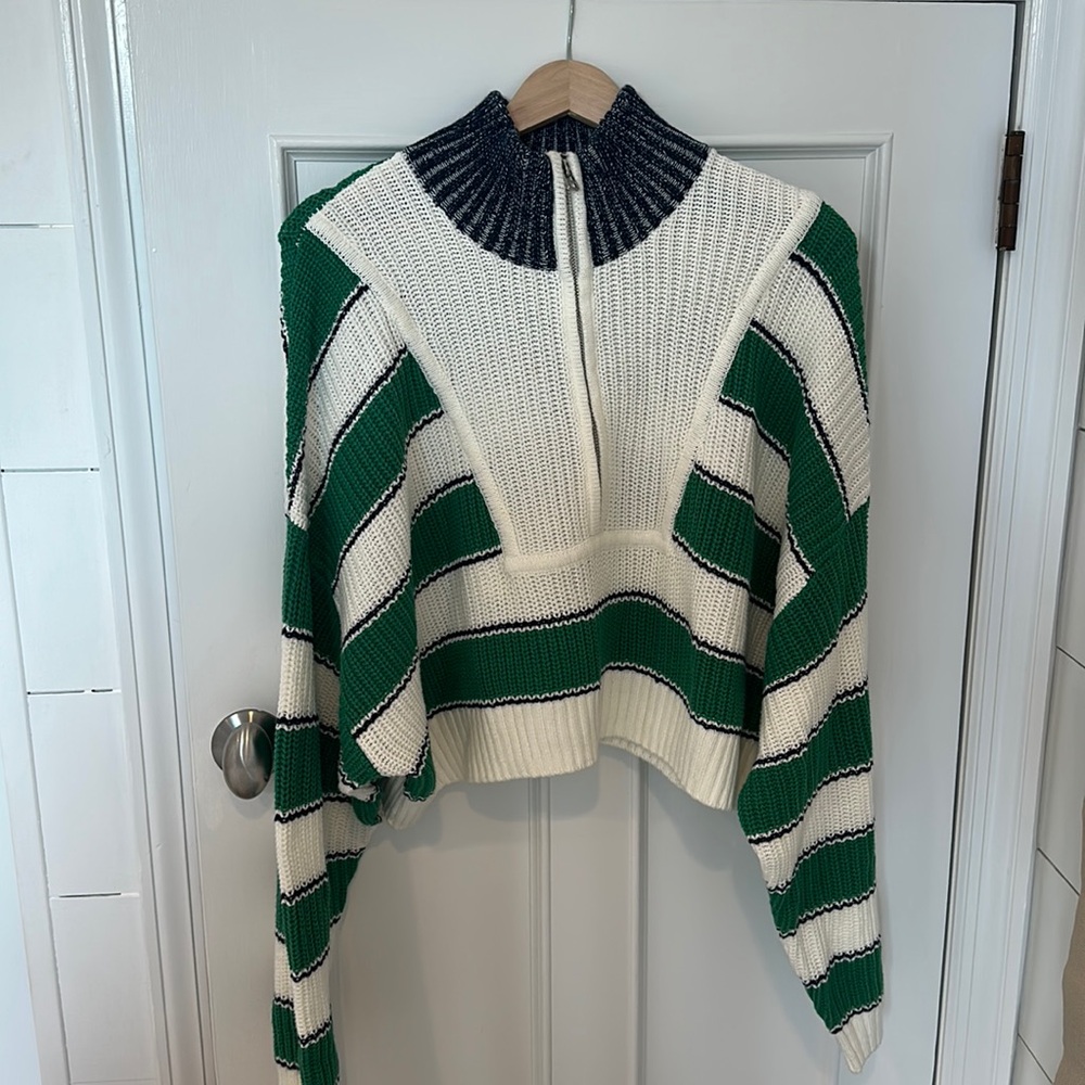 Staud striped Hampton sweater size large
